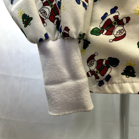 Jasco Uniform size 20 Santa Long sleeve Scrub nurse top vet tec holiday - Picture 6 of 11